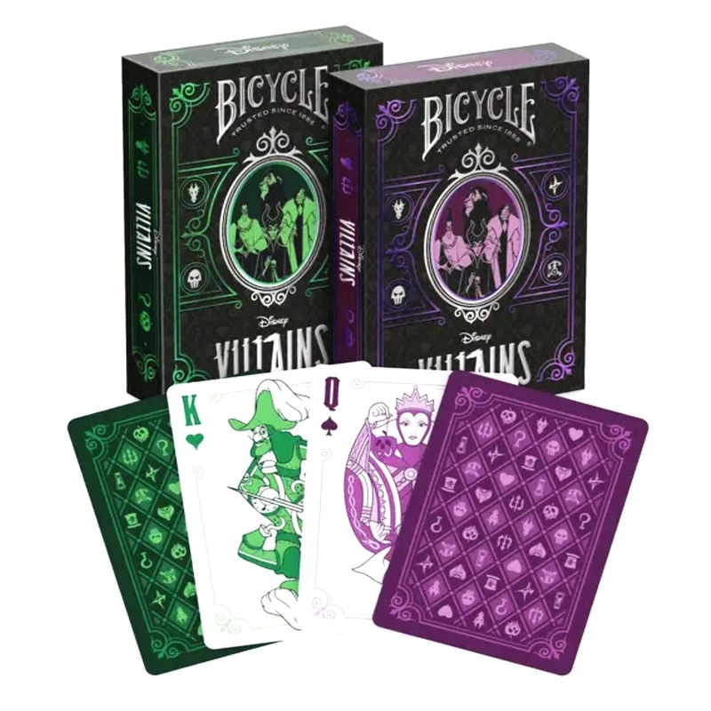 Bicycle Playing Cards – Disney: Villains Green or Purple