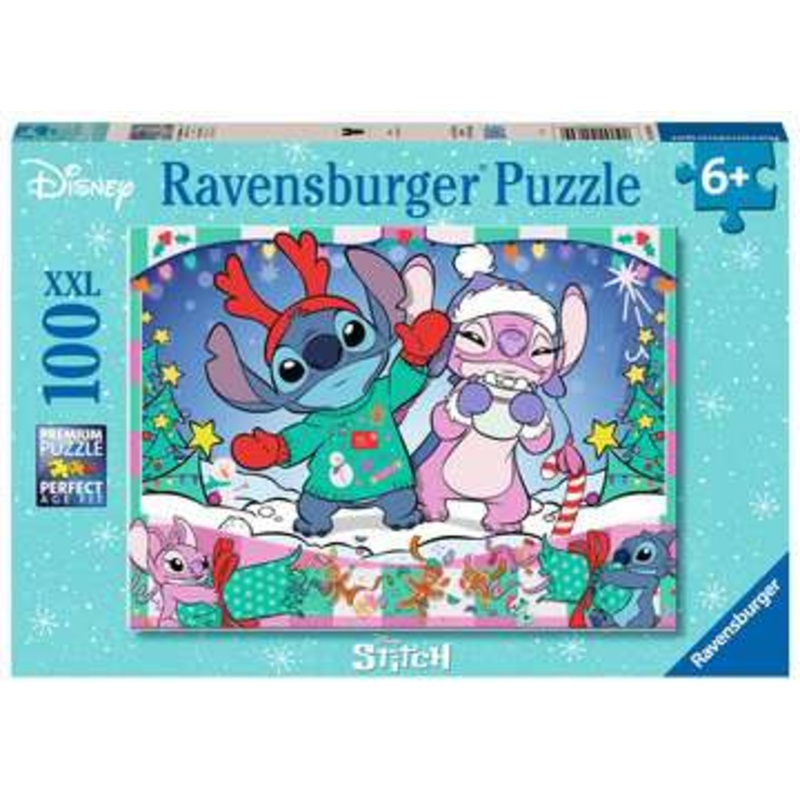 Stitch Christmas 100 Piece Jigsaw Puzzle by Ravensburger