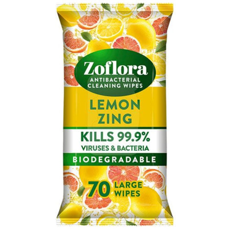 ZOFLORA WIPE AB LEMON 70s|6 x 70s |1.30|Standard