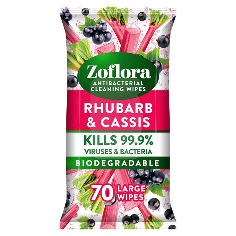 ZOFLORA WIPES RHUBARB 70s|6 x 70s |1.30|Standard