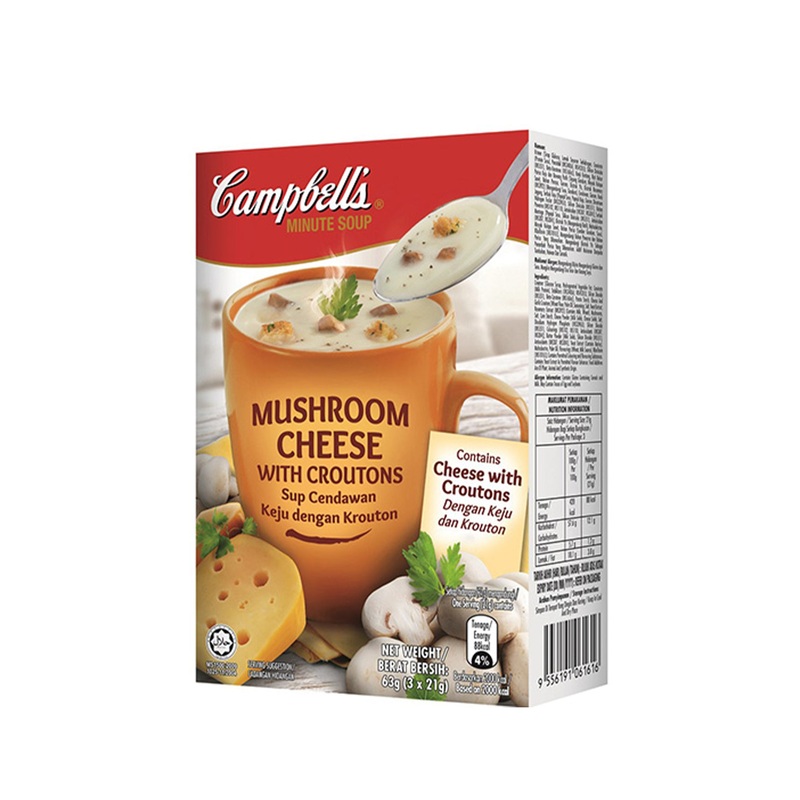 CAMPBELL’S INST MUSH CHEESE W CROUTONS 3X21G