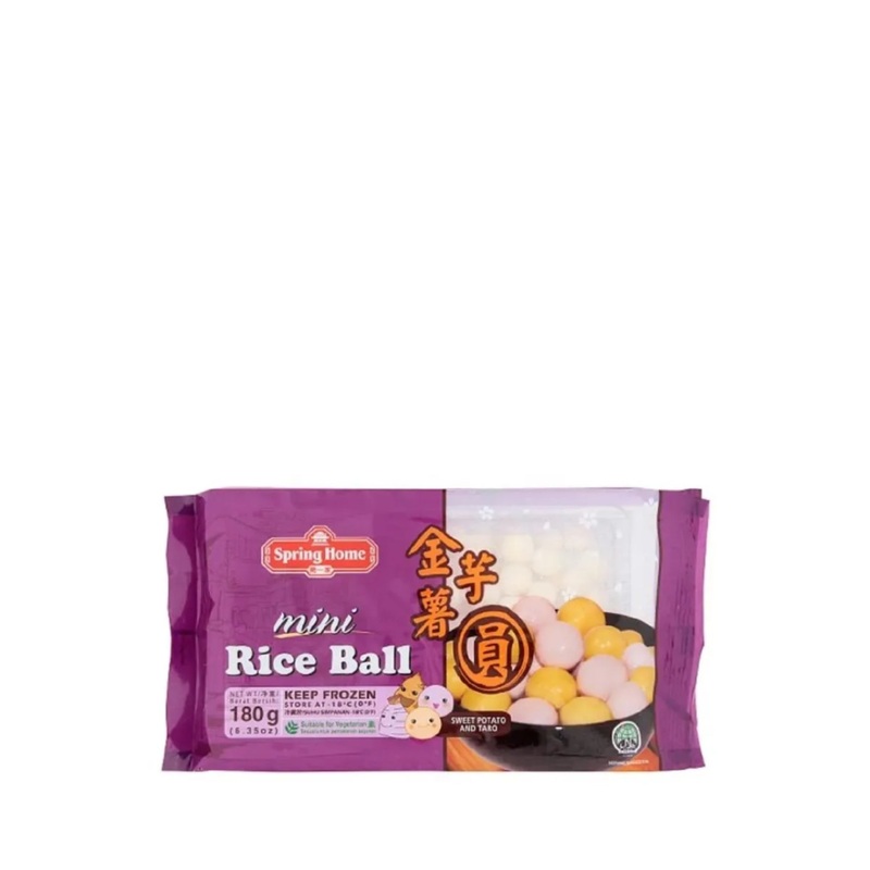 SPRING HOME MINI RICE BALL S/POTATO&TARO 180GM