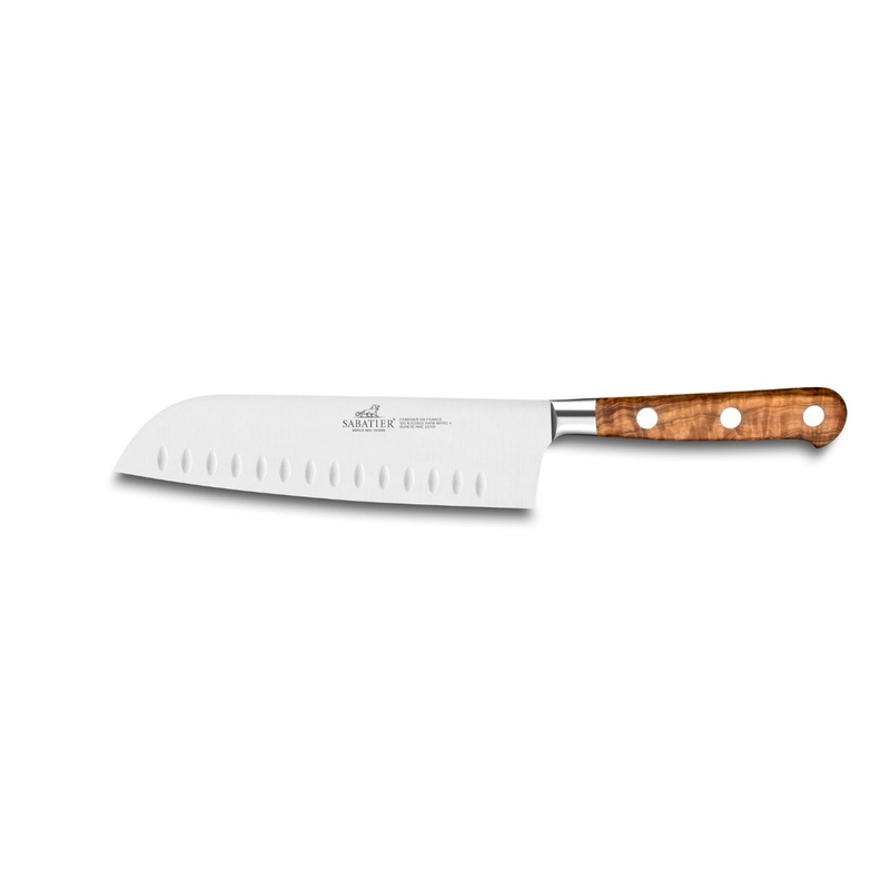 Sabatier Provencao Olive Wood Santoku Knife – 18cm