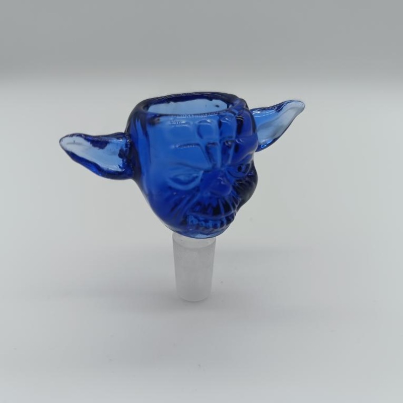 14mm Glass Yoda Bowl Attachment – Blue