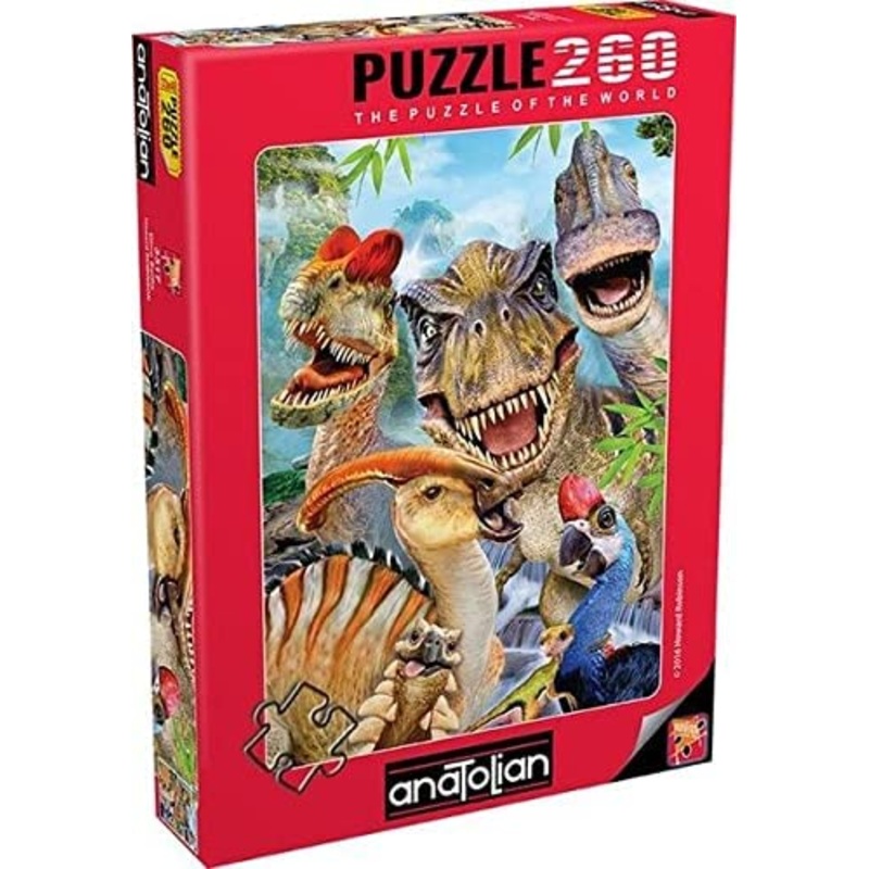 Anatolian – Dino Selfie Jigsaw Puzzle (260 Pieces)