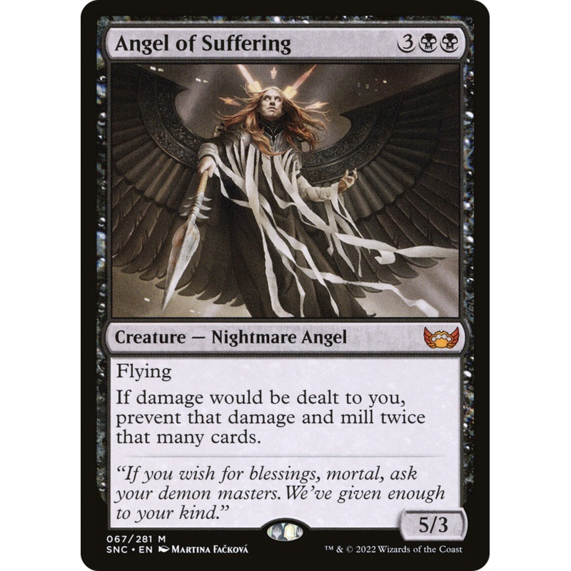 Angel of Suffering (SNC-067) – Streets of New Capenna Foil [Mythic]