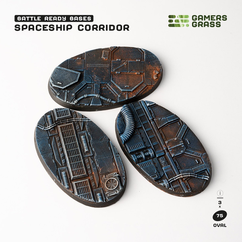 Battle Ready Bases: Spaceship Corridor – Oval 75mm (3)
