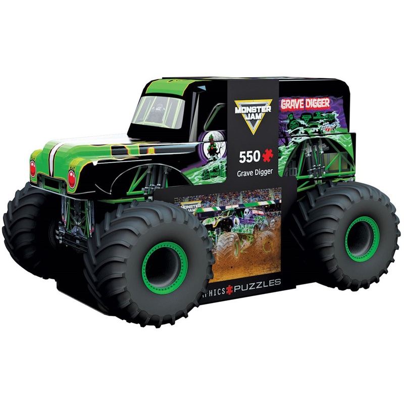 Monster Jam: Grave Digger Tin  550 Piece Jigsaw Puzzle (Eurographics)