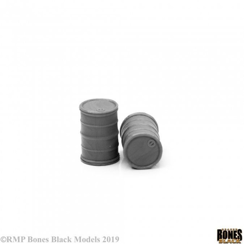 Reaper Miniatures Bones Black Modern Barrels x2 (49034)