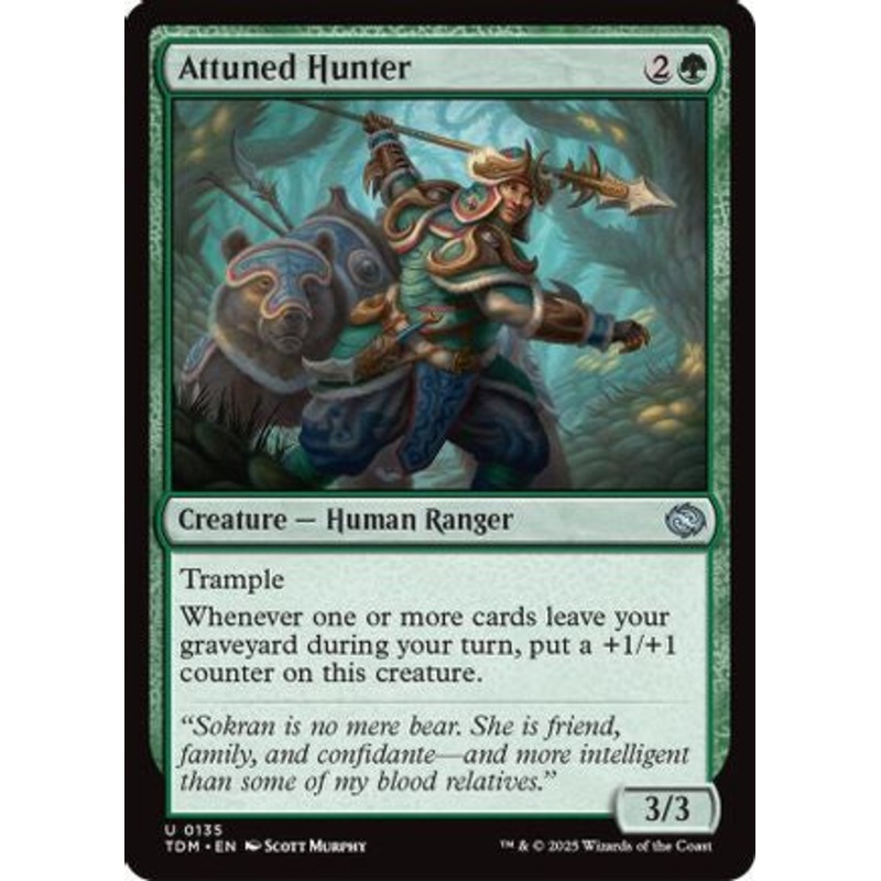 Attuned Hunter (TDM-135) – Tarkir: Dragonstorm Foil [Rare]