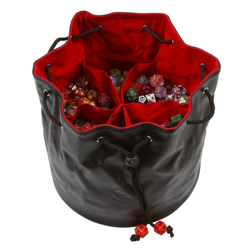 Black/Red Pouch of the Endless Hoard Dice Bag