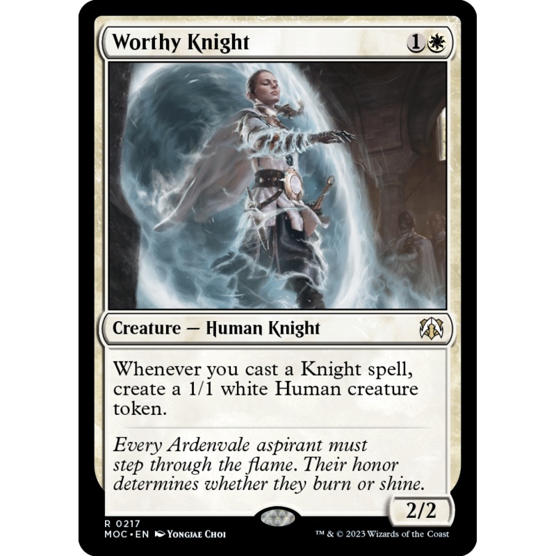 Worthy Knight (MOC-217) – March of the Machine Commander [Rare]