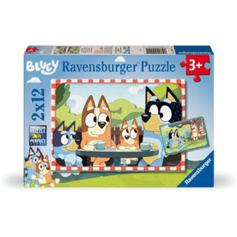 Bluey Jigsaw Puzzles 2x12pc