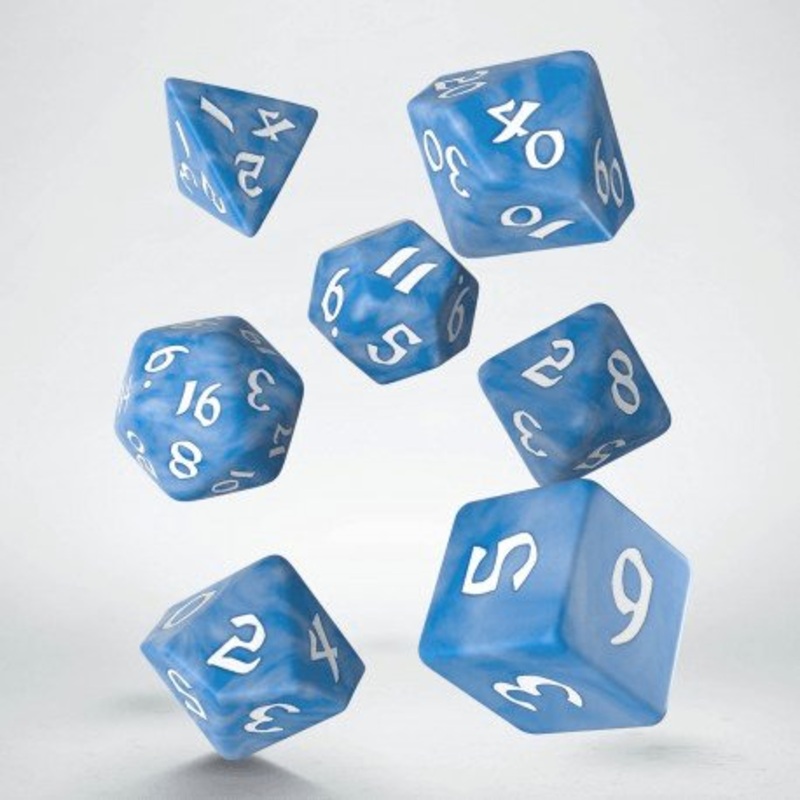 Classic Runic Dice Set Glacier & White