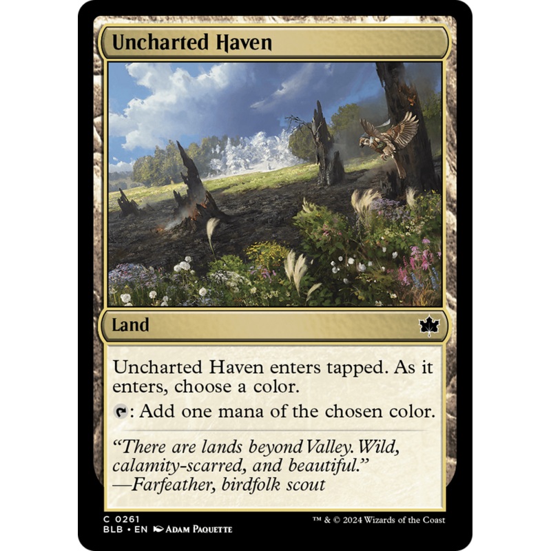 Uncharted Haven (BLB-261) – Bloomburrow [Common]