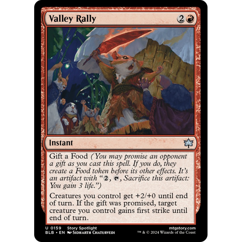Valley Rally (BLB-159) – Bloomburrow [Uncommon]