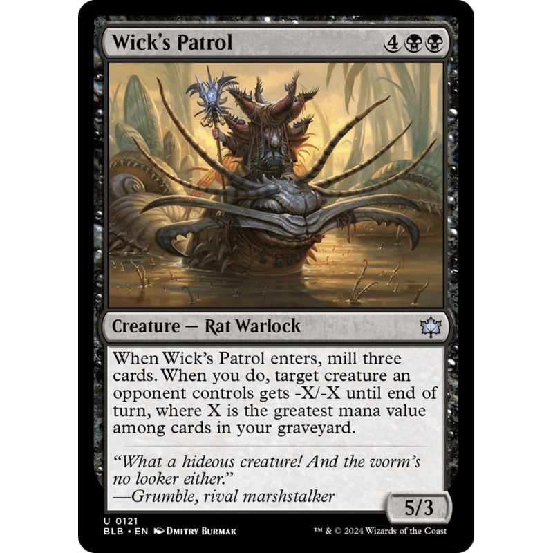 Wick’s Patrol (BLB-121) – Bloomburrow [Uncommon]
