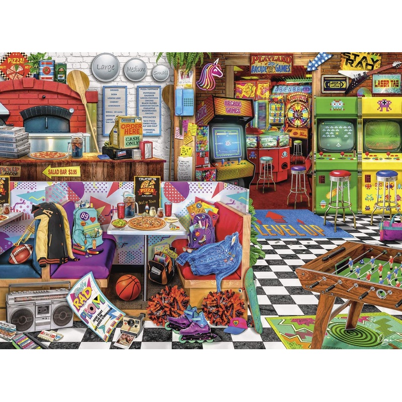Buffalo Games – Aimee Stewart – Pixels & Pizza – 1000 Piece Jigsaw Puzzle