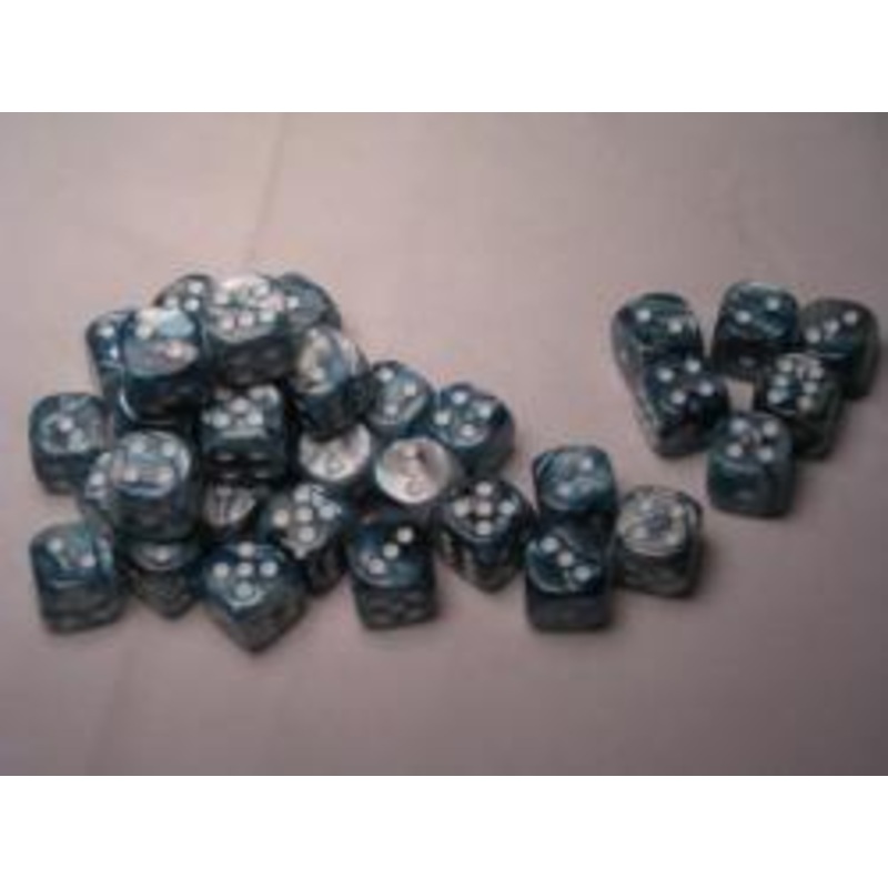 Festive: 12mm D6 Slate / White Set (36)