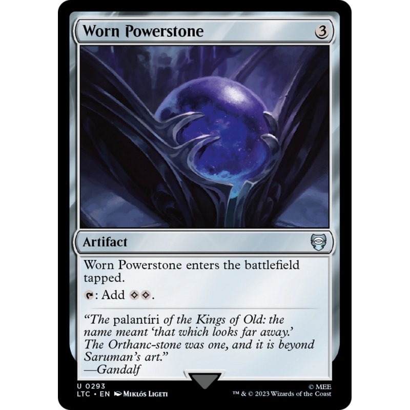 Worn Powerstone (LTC-293) – Tales of Middle-earth Commander [Uncommon]