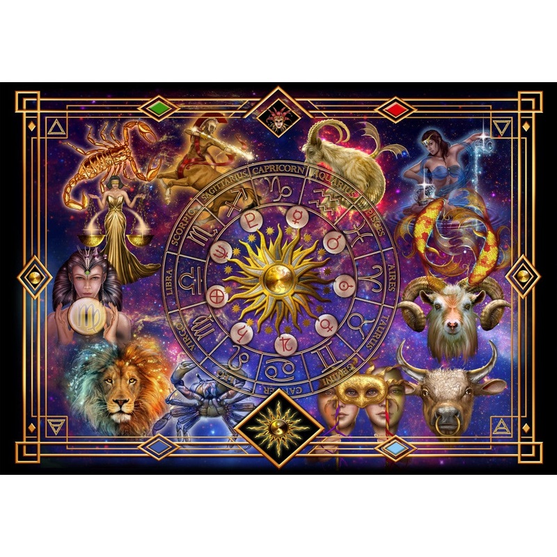 Zodiac Montage  1000 Piece Jigsaw Puzzle (Bluebird Puzzle)