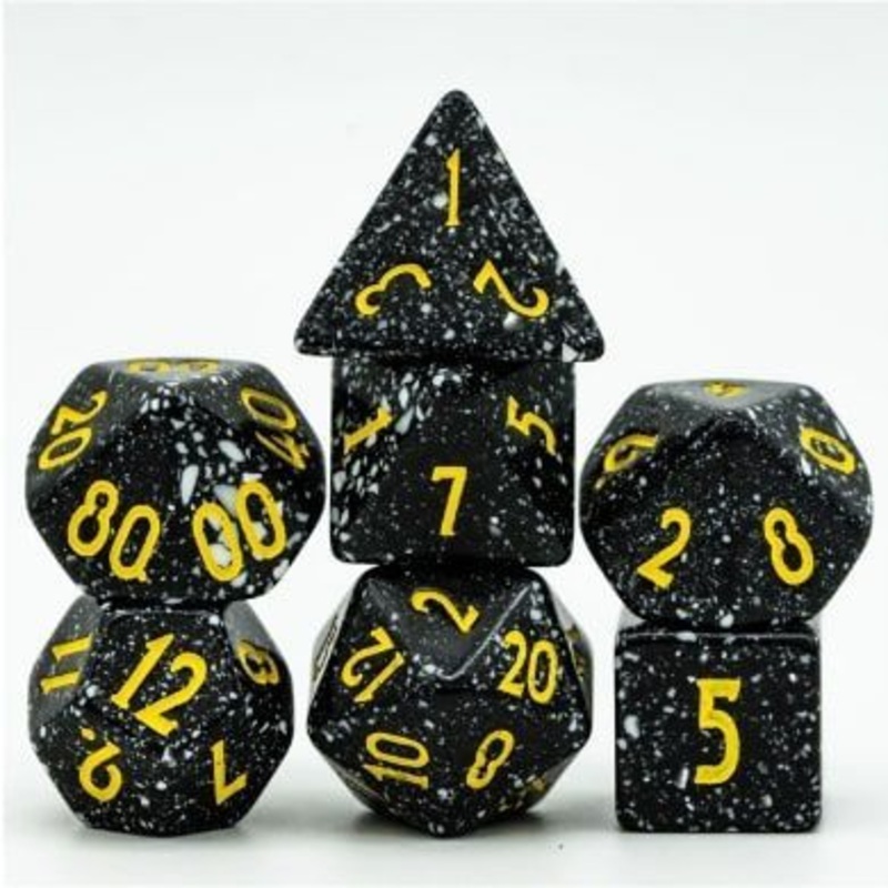 Foam Brain 7ct Polyhedral Dice Set Deep Space