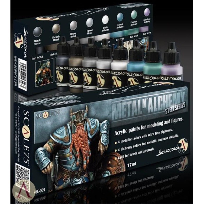 Scale 75 Scalecolor Metal n’ Alchemy Steel Paint Set