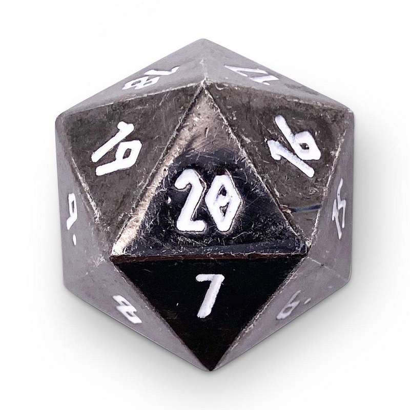 Norse Foundry Metal Countdown D20 Drow Black