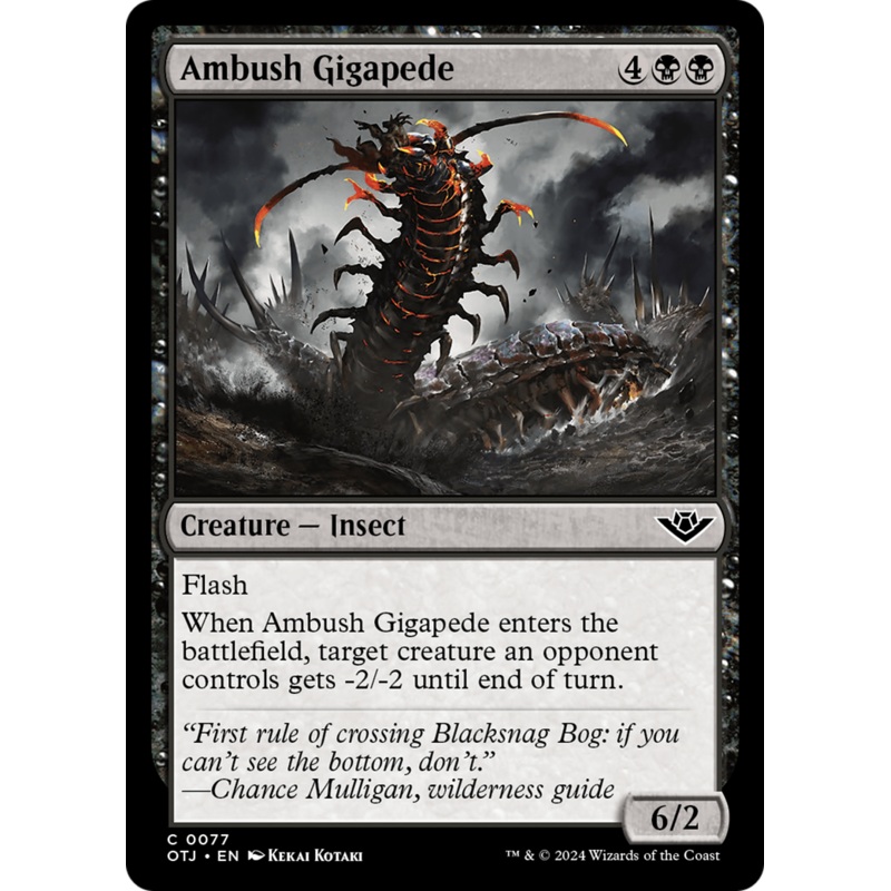 Ambush Gigapede (OTJ-077) – Outlaws of Thunder Junction [Common]
