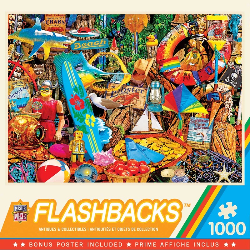 Beach Time Flea Market  1000 Piece Jigsaw Puzzle (Master Pieces)