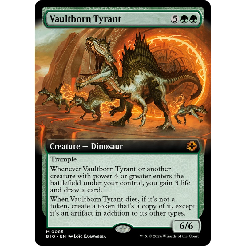 Vaultborn Tyrant (BIG-085) – The Big Score: (Extended Art) Foil [Mythic]