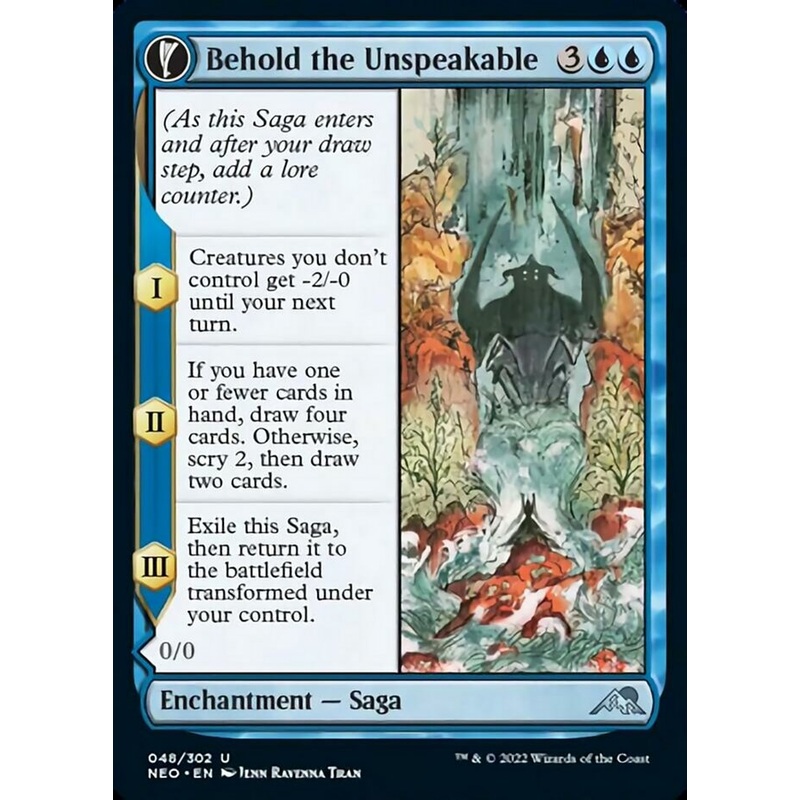 Behold the Unspeakable // Vision of the Unspeakable (NEO-048) – Kamigawa: Neon Dynasty: (fandfc) [Uncommon]