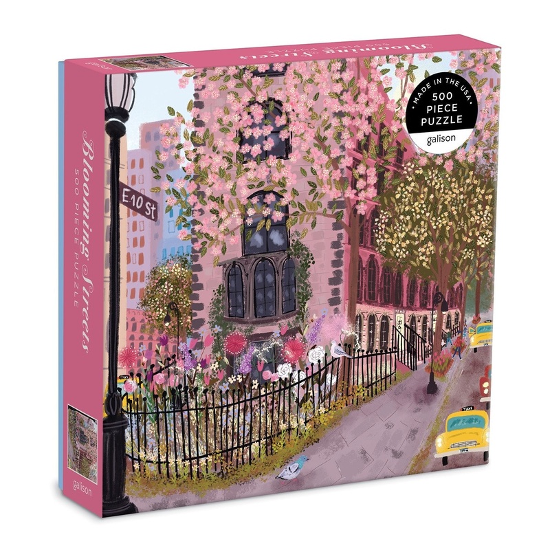 Blooming Streets 500 Piece Jigsaw Puzzle by Galison