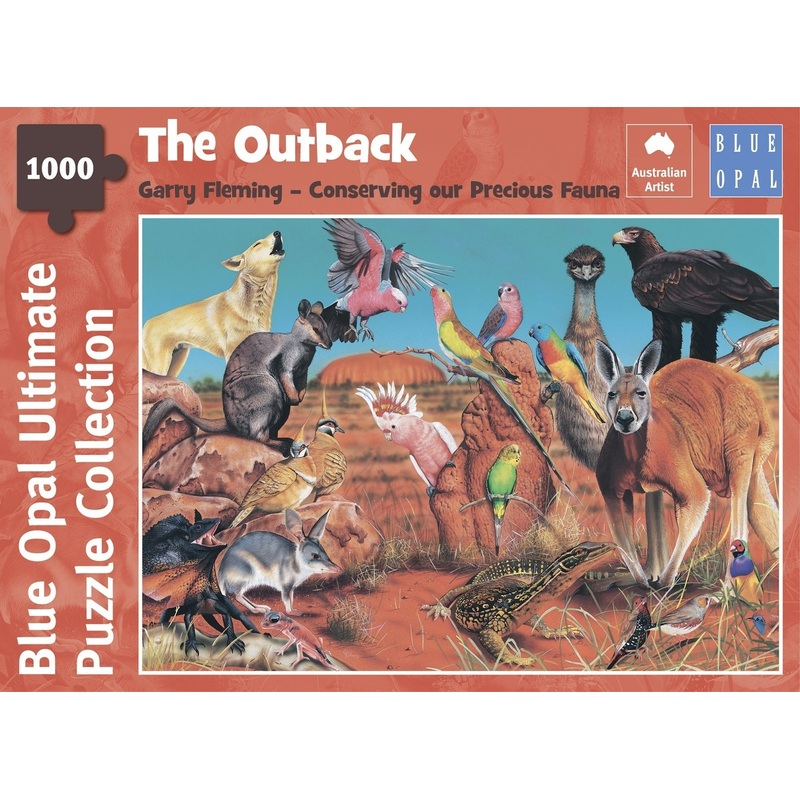 Blue Opal – The Outback by Garry Fleming Jigsaw Puzzle (1000 Pieces)