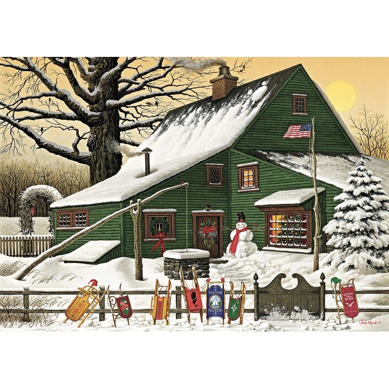 Buffalo Games – Charles Wysocki – Cocoa Break at The Copperfields – 500 Piece Jigsaw Puzzle
