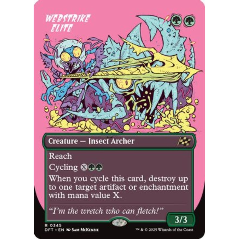 Webstrike Elite (Borderless) (DFT-345) – Aetherdrift Foil [Rare]
