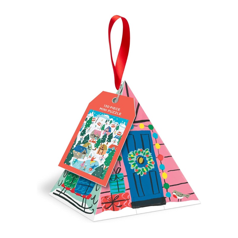 Alpine Cottage 130 Piece Mini Puzzle Ornament