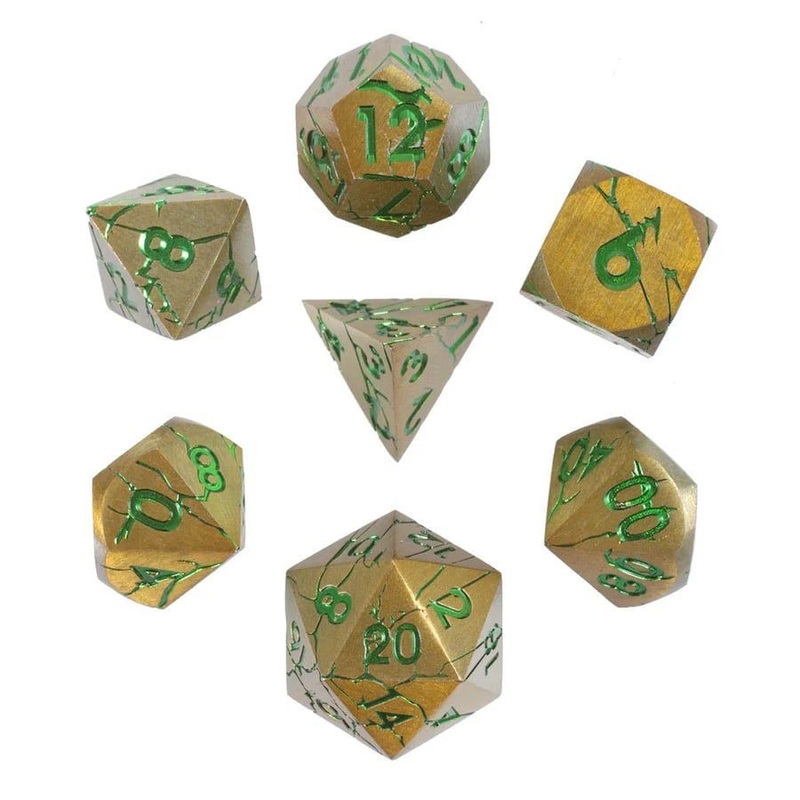 7ct Looters Gold Metal Dice