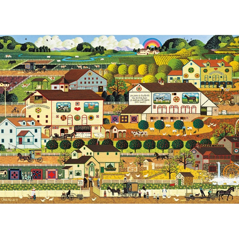 Buffalo Games – Charles Wysocki – Amish Country – 300 Large Piece Jigsaw Puzzle
