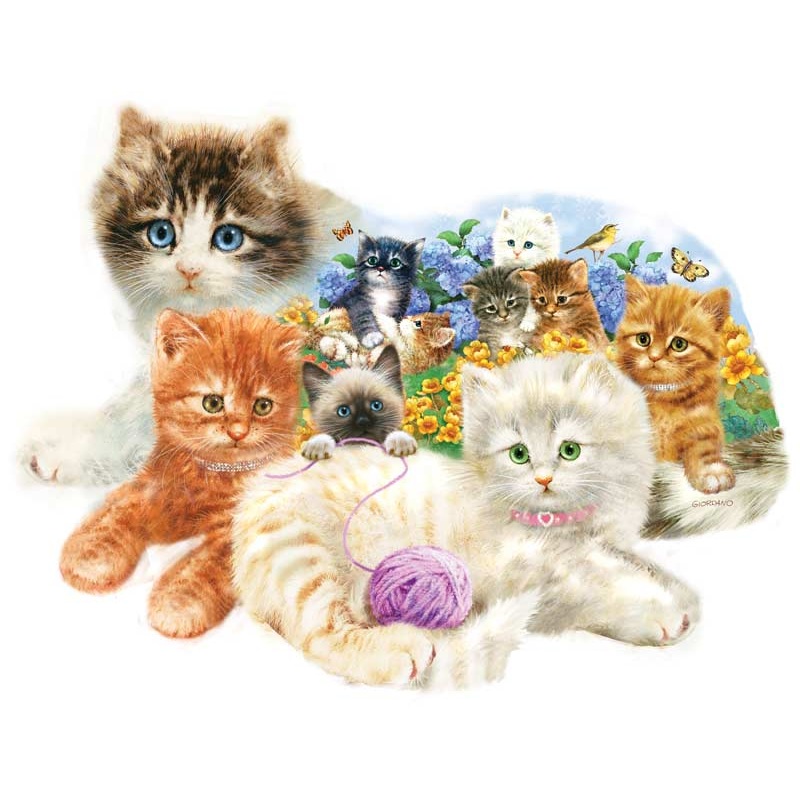 A Litter of Kittens by Giordano Studios  95958 Piece Jigsaw Puzzle (Sunsout)