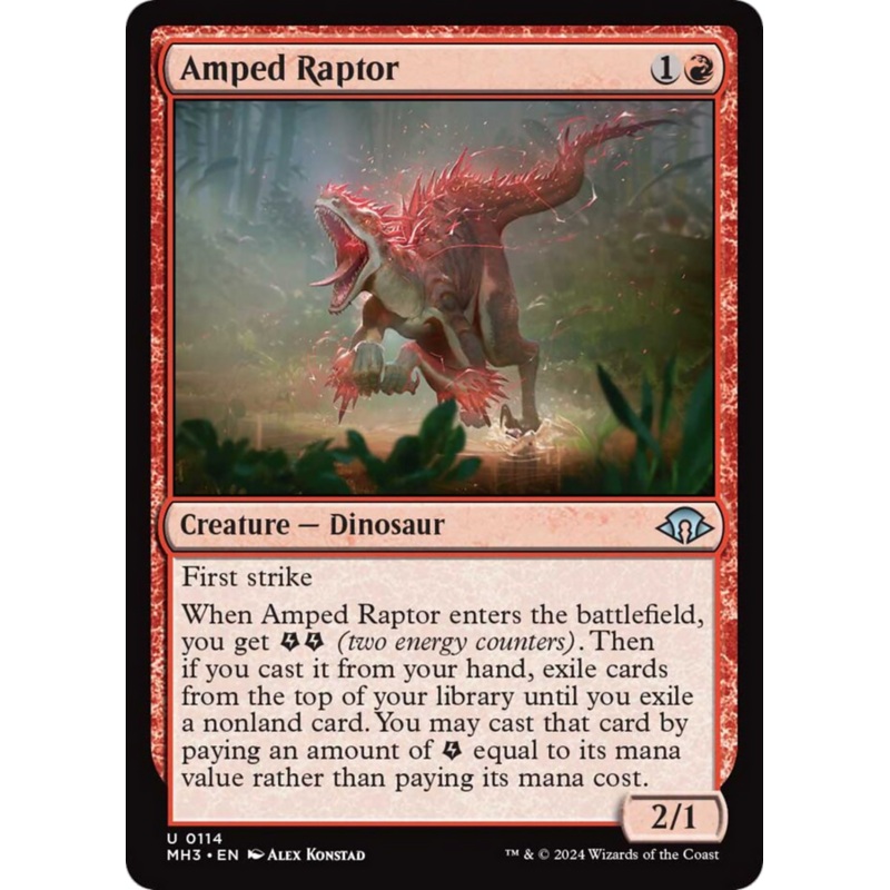 Amped Raptor (MH3-114) – Modern Horizons 3 Foil [Uncommon]