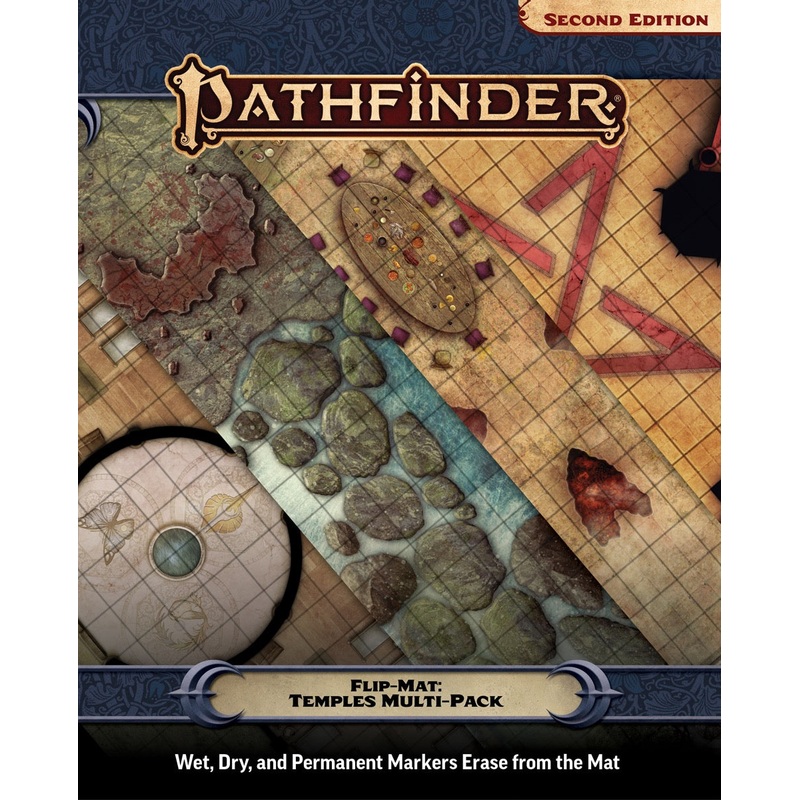 Pathfinder Flip Mat: Temples Multi-Pack PF Flip Mat Temples Multi