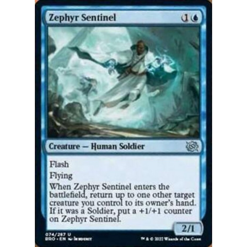 Zephyr Sentinel (BRO-074) – The Brothers’ War [Uncommon]