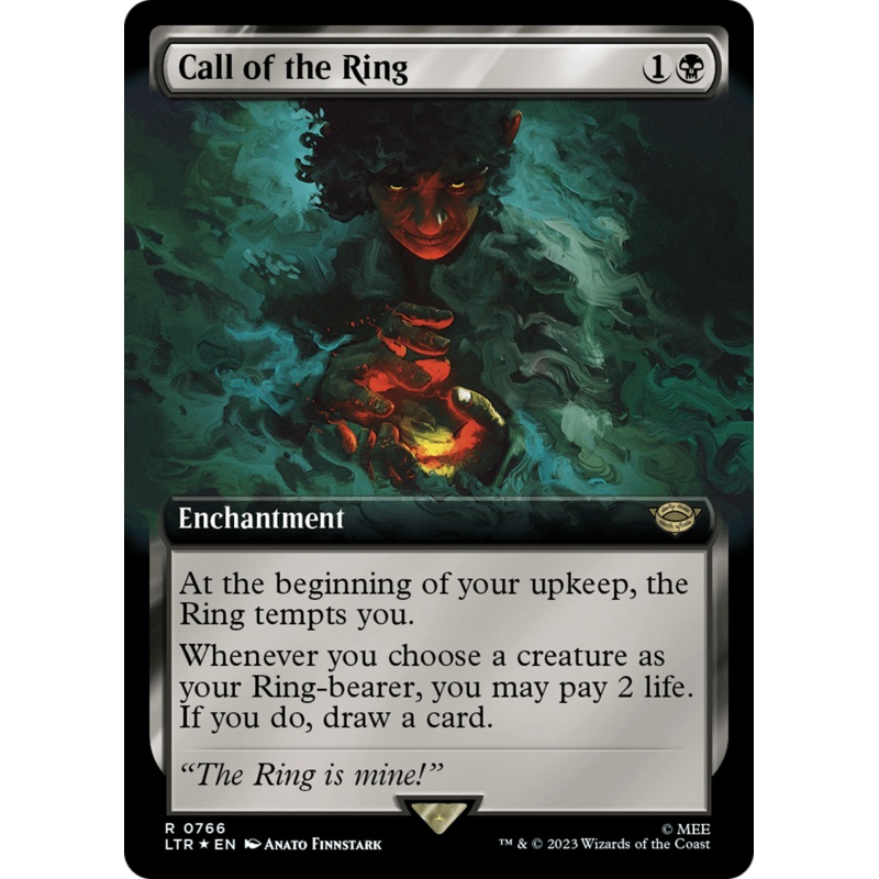 Call of the Ring (LTR-766) – The Lord of the Rings: Tales of Middle-earth: (Extended Art) Surge Foil [Rare]
