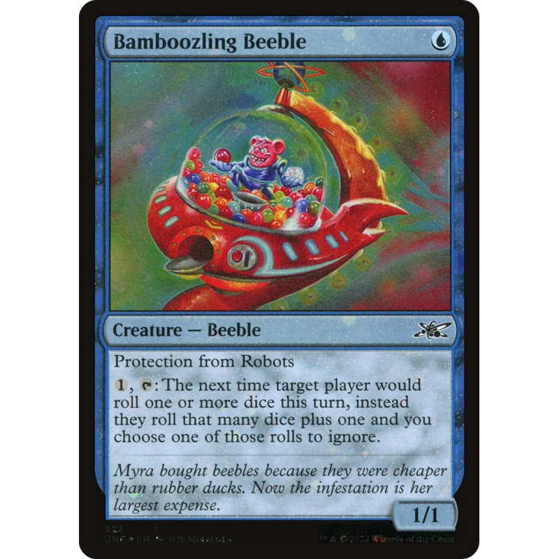 Bamboozling Beeble (UNF-323) – Unfinity Galaxy Foil [Common]