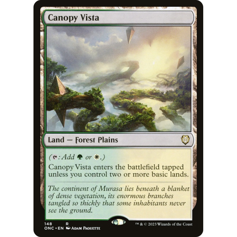 Canopy Vista (ONC-148) – Phyrexia: All Will Be One Commander [Rare]