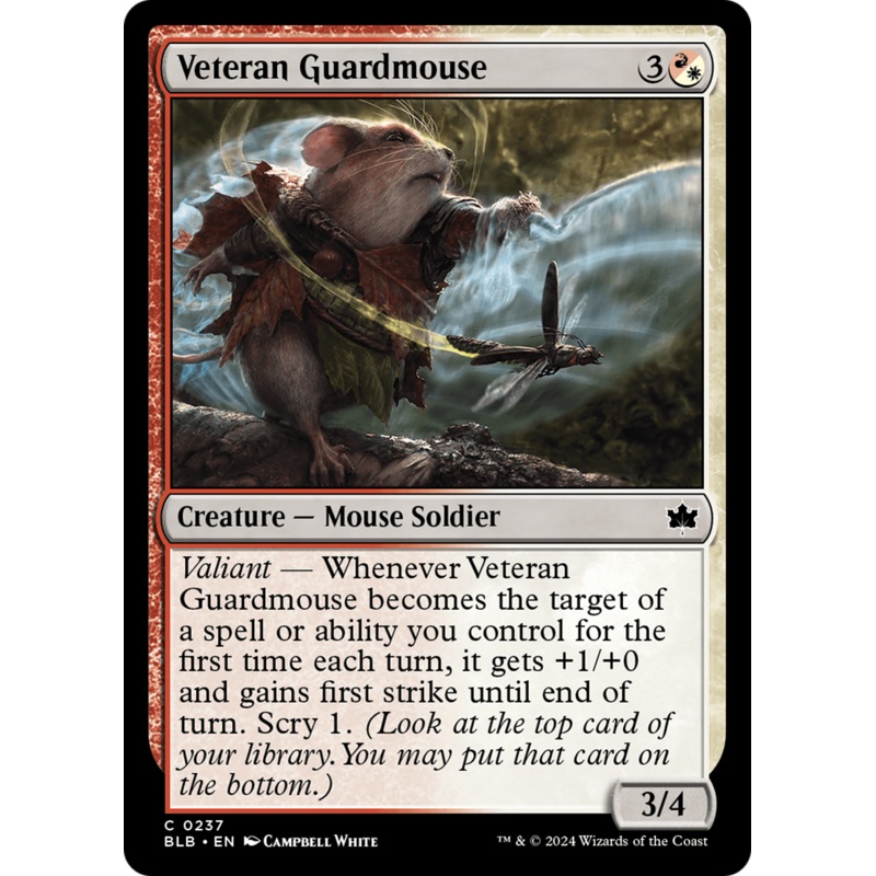 Veteran Guardmouse (BLB-237) – Bloomburrow [Common]