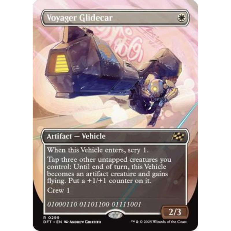 Voyager Glidecar (Borderless) (DFT-299) – Aetherdrift [Rare]