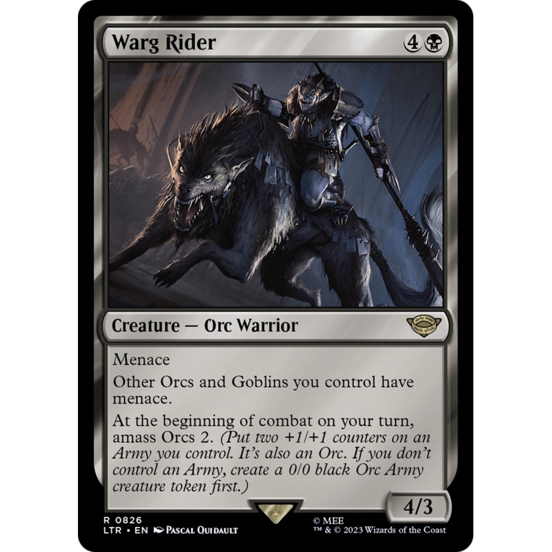 Warg Rider (LTR-826) – The Lord of the Rings: Tales of Middle-earth [Rare]