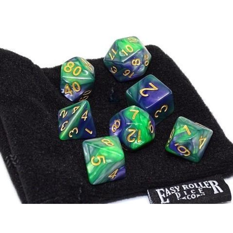 Easy Roller Wild Forest 7ct Polyhedral Set with Bag